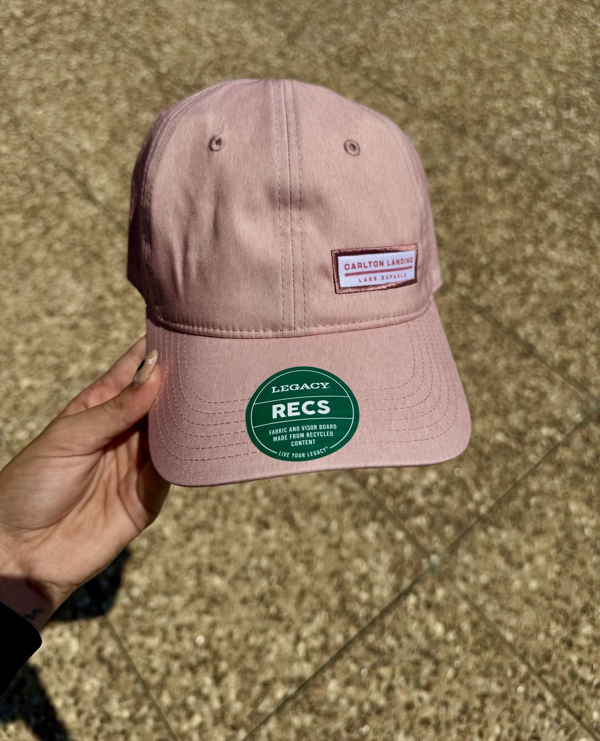 Carlton Landing Patch Sports Hat, Color: Pink