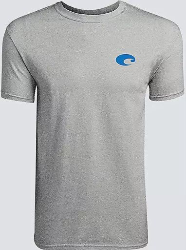 Costa Species Shield Heather Gray Tee