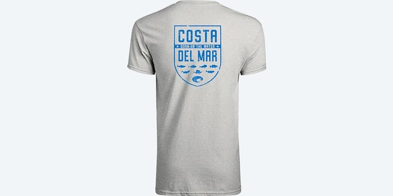 Costa Species Shield Heather Gray Tee