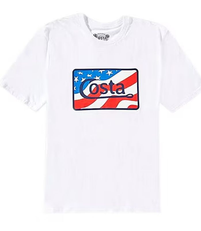Costa Wave White USA Tee