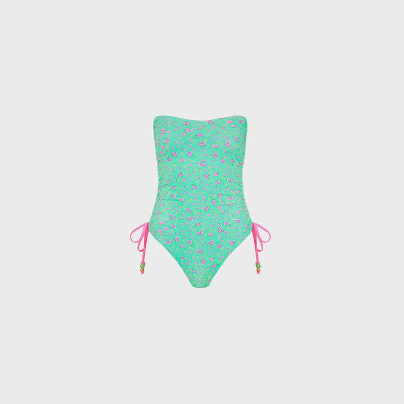 Bandeau One Piece- Mint Macaron, Size: S