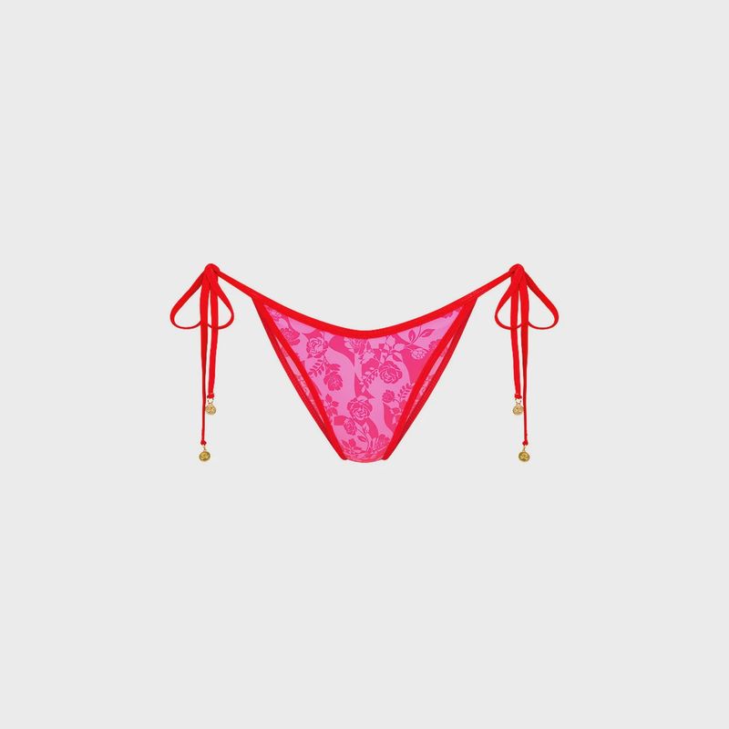 Bind Dipped Cheeky Tie Bikini Bottoms- Hearts Collide