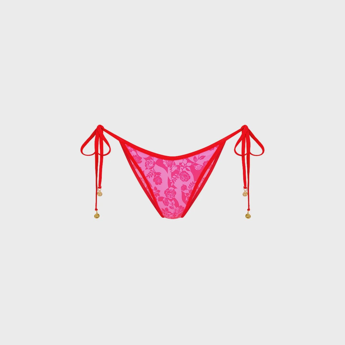 Bind Dipped Cheeky Tie Bikini Bottoms- Hearts Collide, Size: S