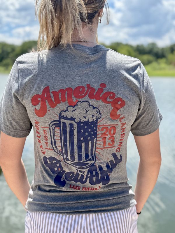 &quot;American Brewtiful&quot; Deep Heather Tee