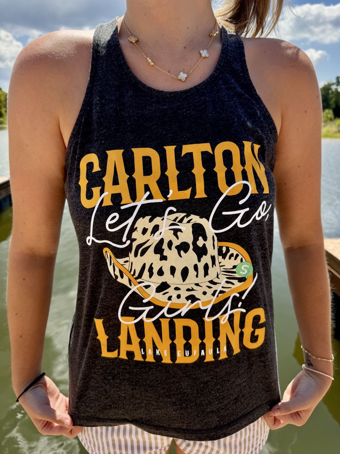 Let&#39;s Go Girls Black Tank