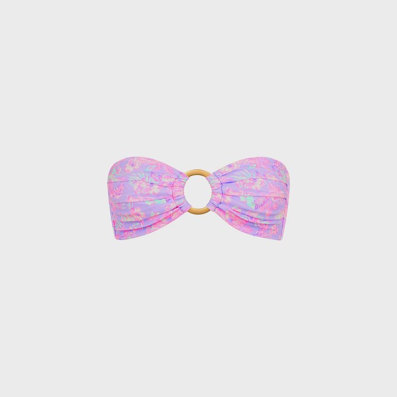 Strapless Bandeau Bikini Top- Lilac Love