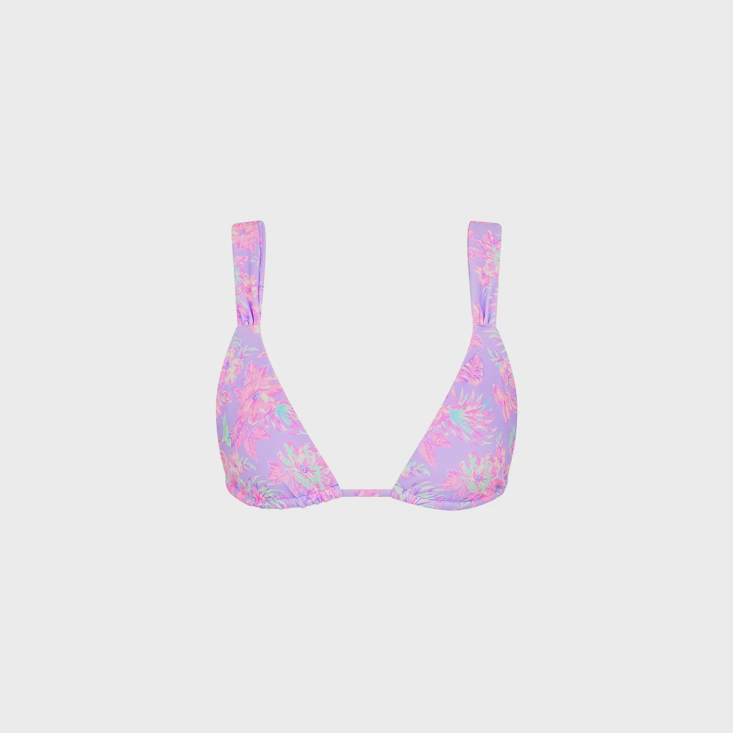 Slide Bralette Bikini Top- Lilac Love, Size: S