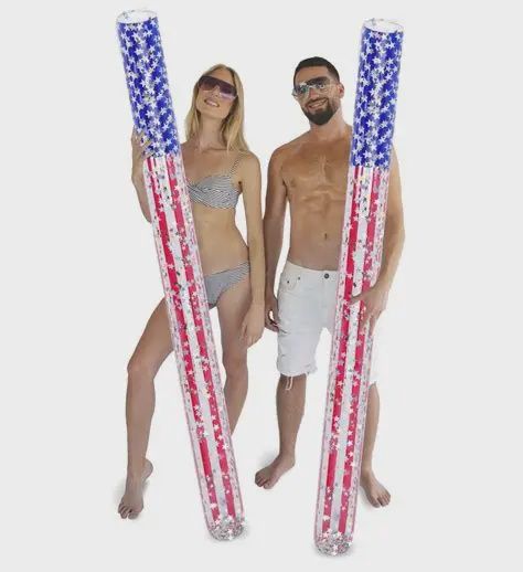 Poza Pool Floaties, Size: Set of Two Confetti Pool Noodle