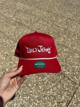 Red Ugly Johns Rope Trucker Hat
