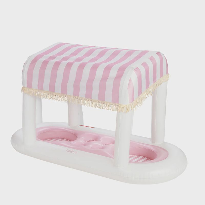 Pink Floating Cabana Bar