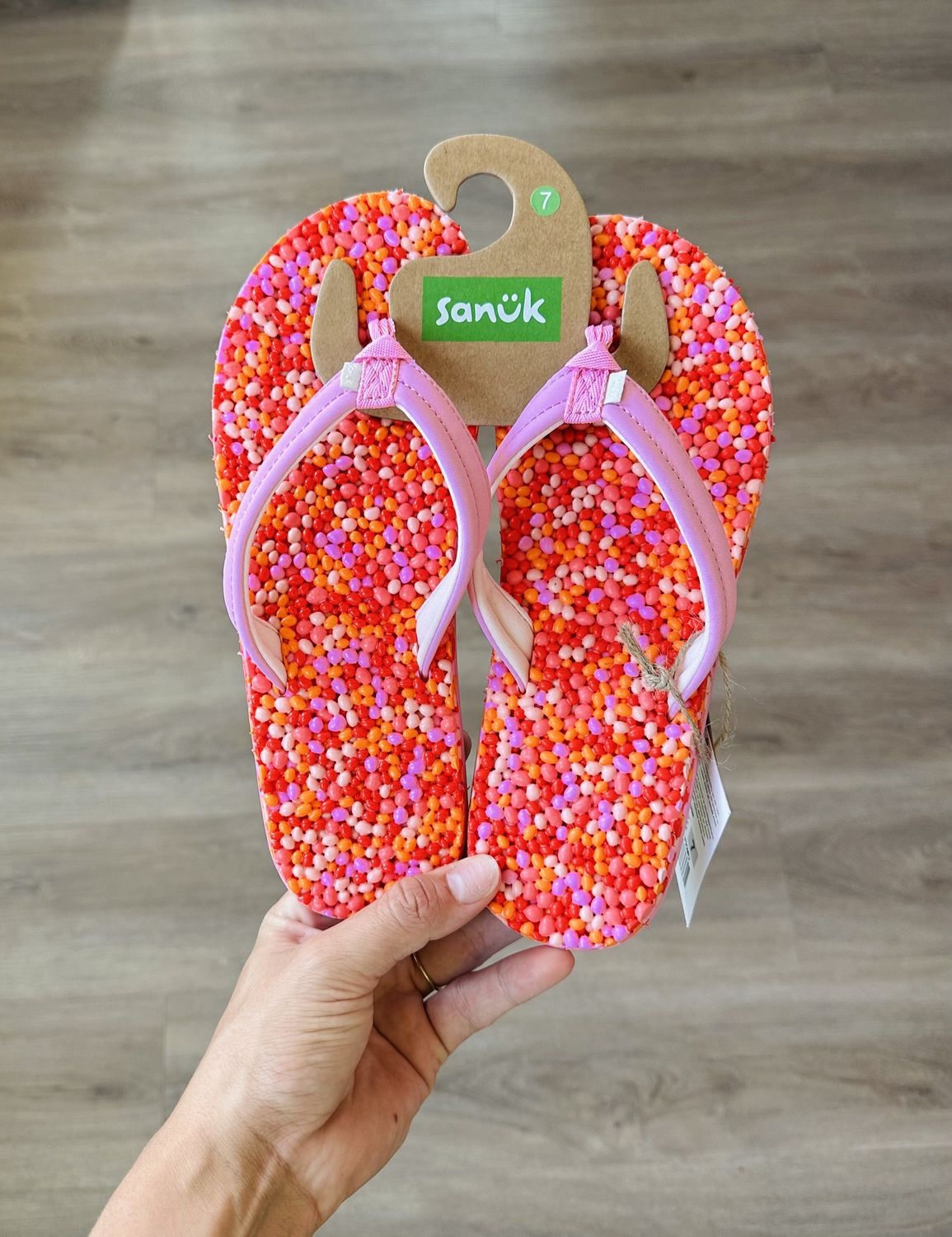 W Bubblecush Sandals, Color: Pink Multi