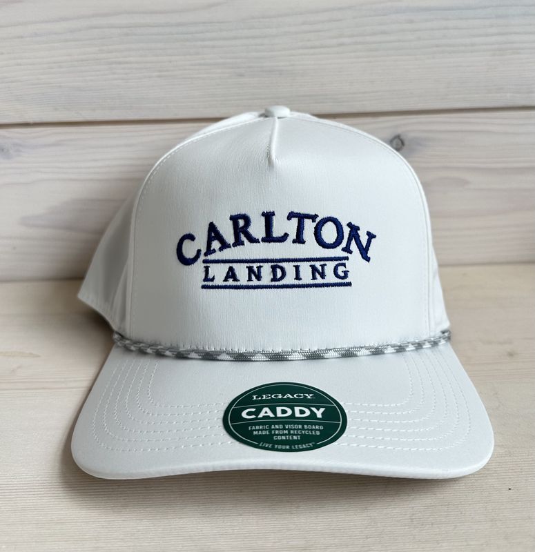 Carlton Landing White/Blue Caddy Hat