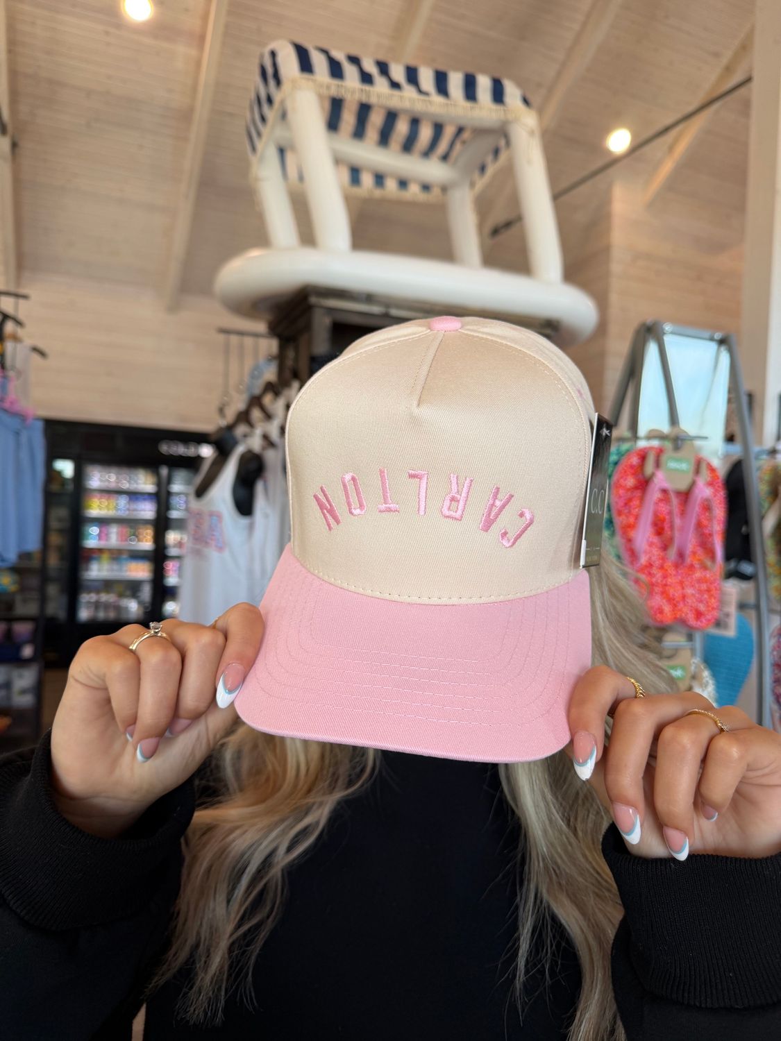 Carlton Upside Down Hat, Color: Pink