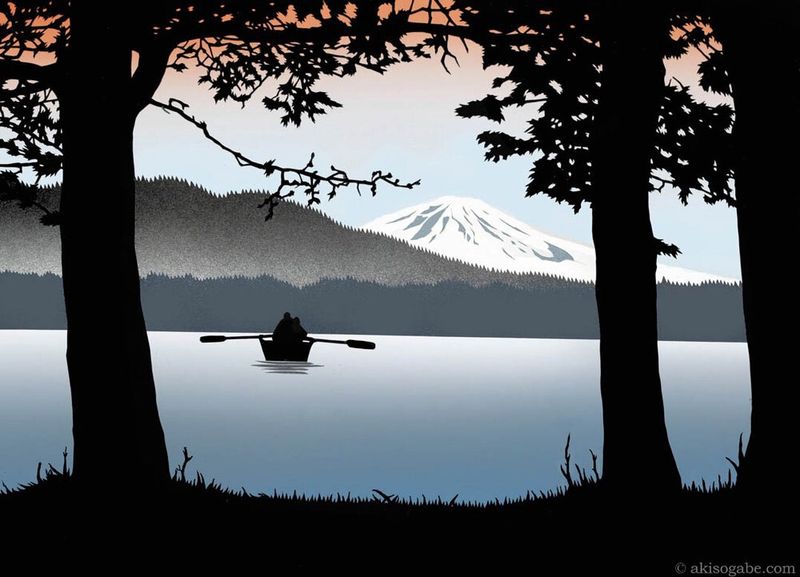Enjoying Sunset Lake