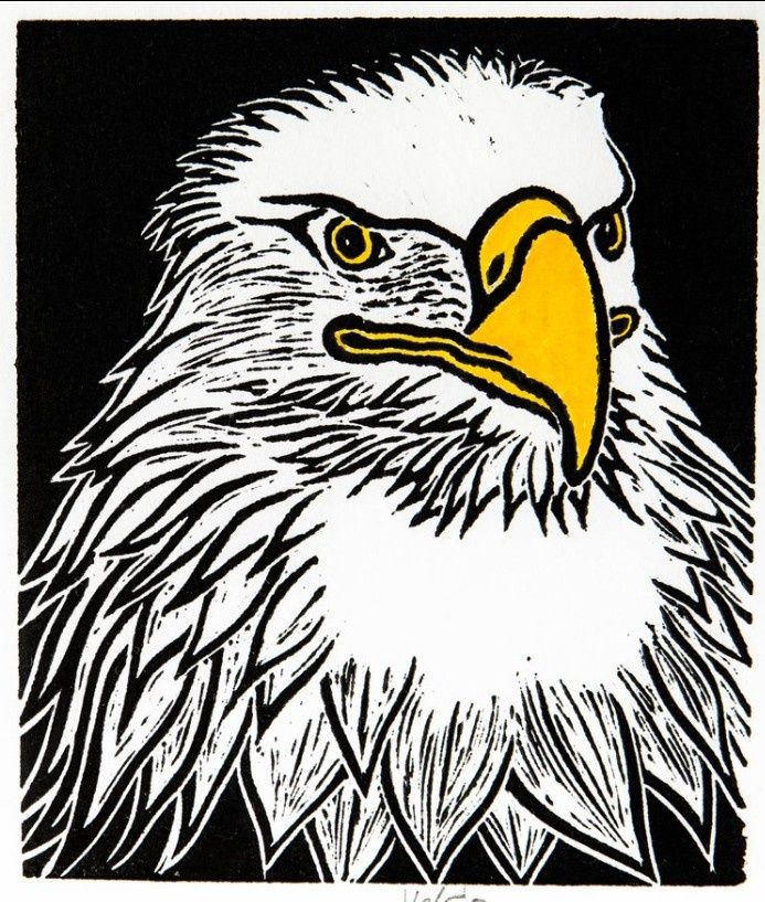 Bald Eagle, Size: 5"x6"