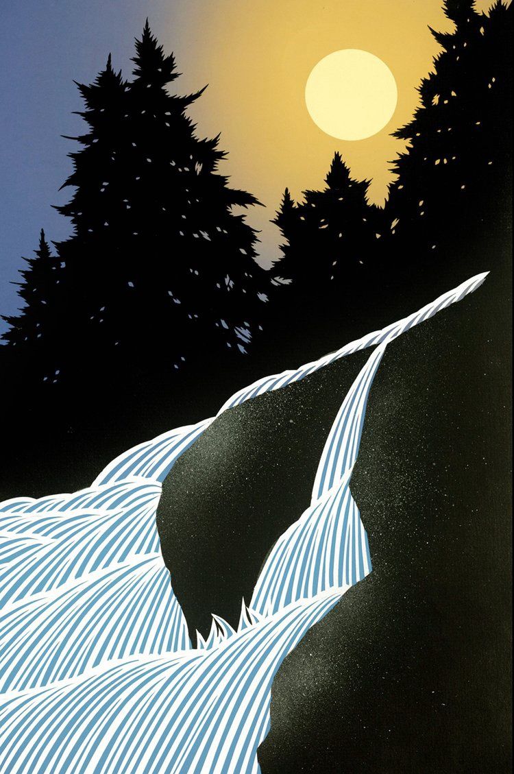 Moonlight Falls 11, Size: 8.5"x11"