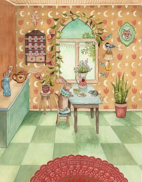 The Kitchen, Size: 8"x10"