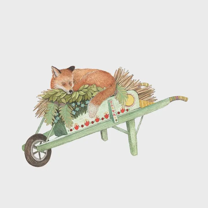 Benjamin's Wheelbarrow, Size: 8"x10"