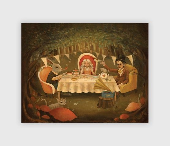 The Mad Tea Party, Size: 10"x8"