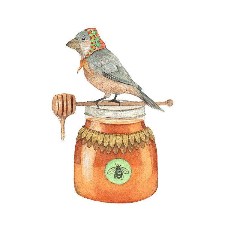 Jozefa the Honey Bird, Size: 8"x10"