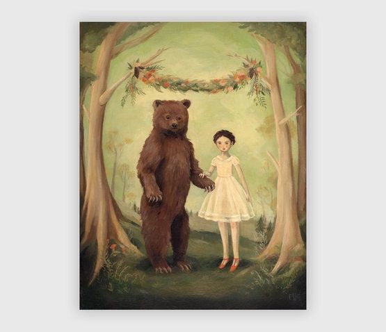 She Married a Bear, Size: 8"x10"