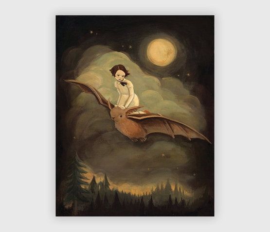 Flying by Night, Size: 8"x10"
