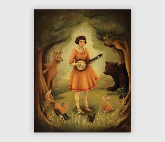 Banjo Recital, Size: 8"x10"