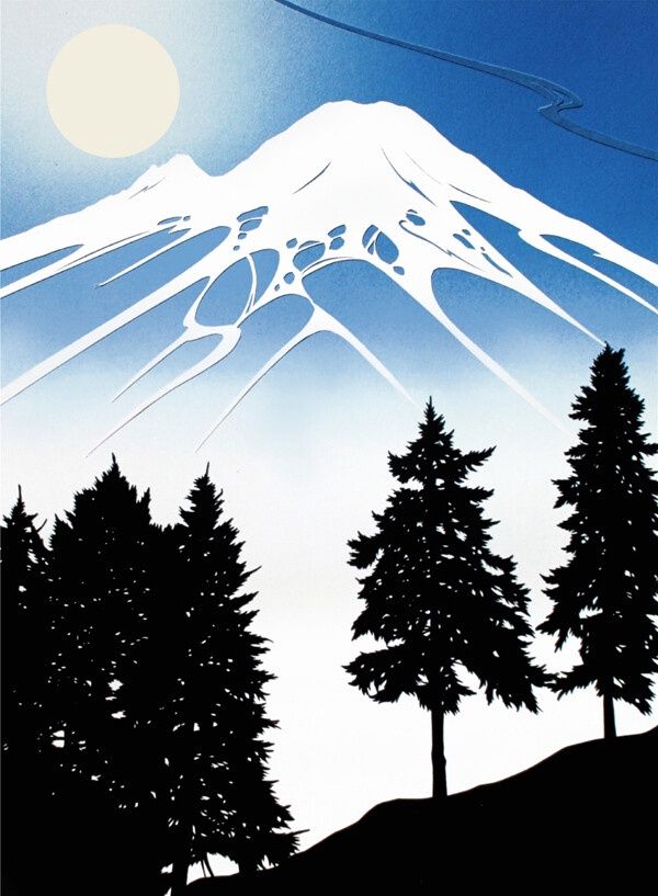A Night of Full Moon, Size: 8.5"x11"