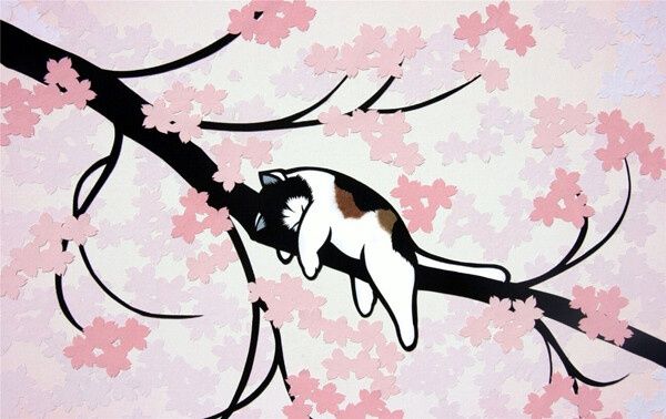 April Nap On A Limb, Size: 11"x8.5"