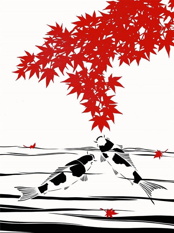 Koi 5, Size: 8.5"x11"