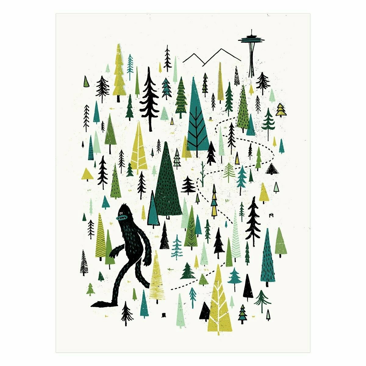 Sasquatch, Size: 18"x24"