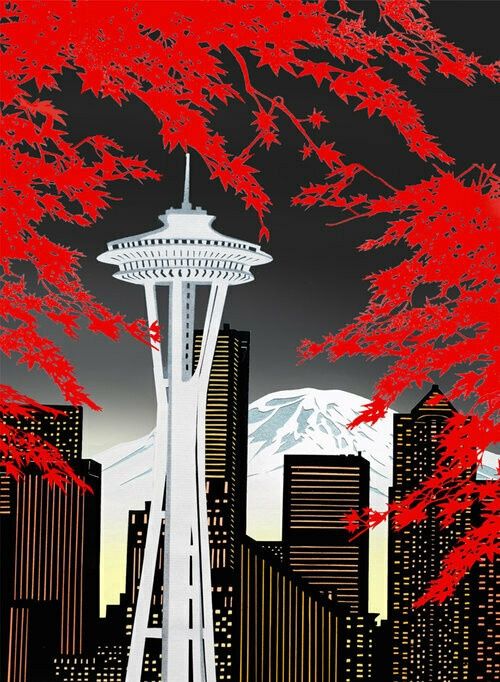 Seattle In Autumn 3, Size: 8.5"x11"