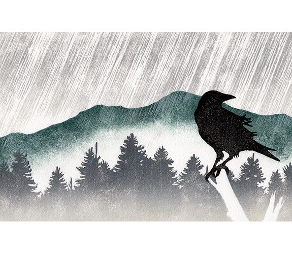 Rain, Size: 10"x8"