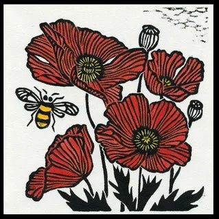Poppies, Size: 6"x6"