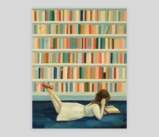 I Saw Her in the Library, Size: 8"x10"