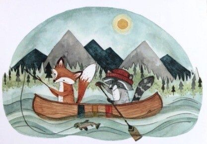Canoe Adventure, Size: 10"x8"