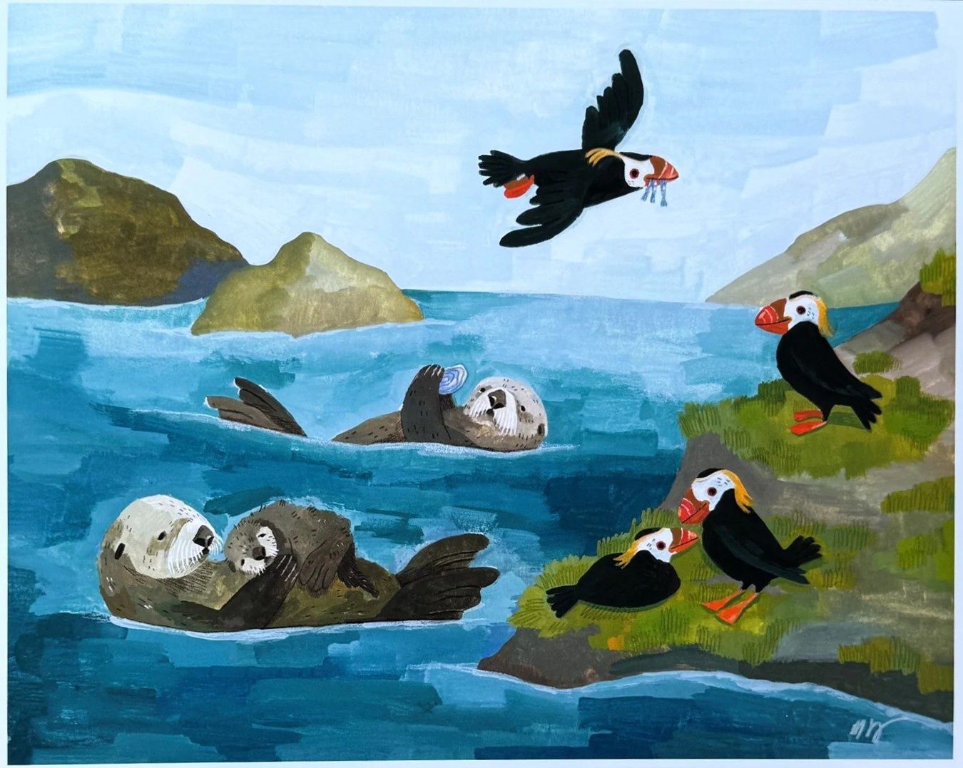 Otter Cove, Size: 10"x8"