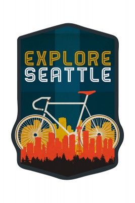 Explore Seattle, Size: 8"x12"