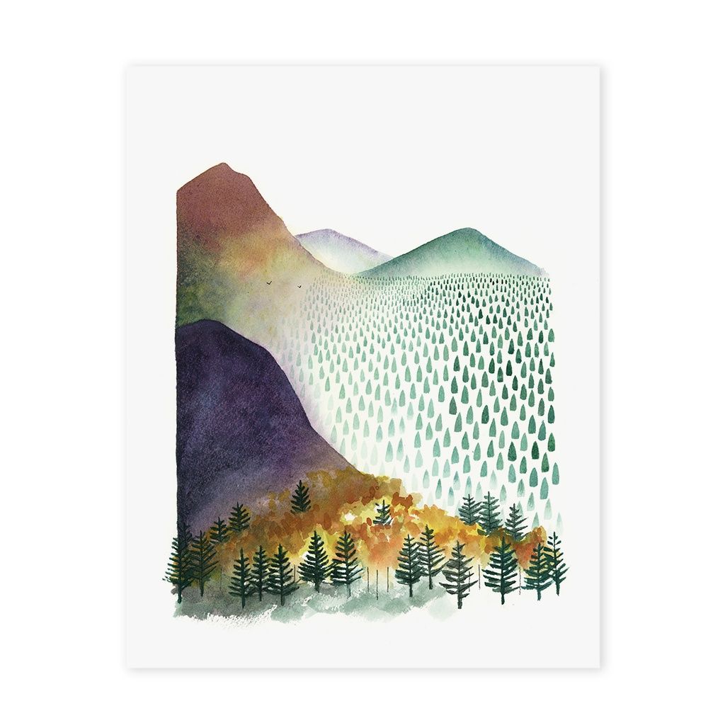 Mountain Morning, Size: 8"x10"