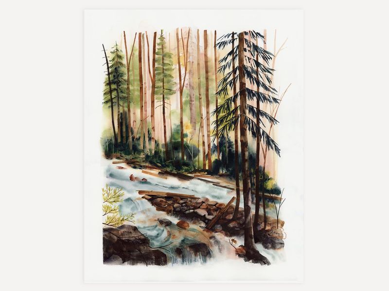 Mountain Waterfall