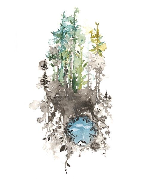 Blue Skies Forever, Size: 8.5"x11"