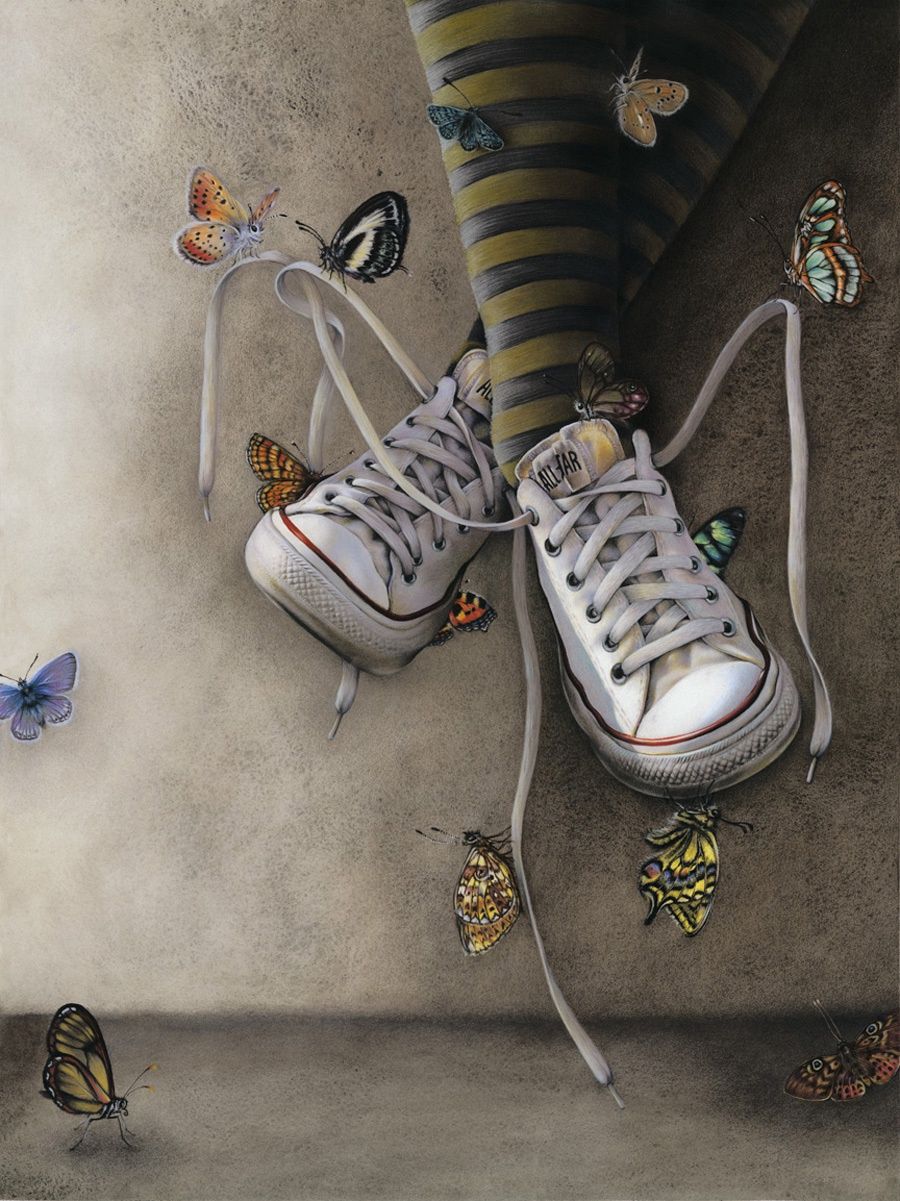 The Trouble with Butterflies, Size: 9"x12"