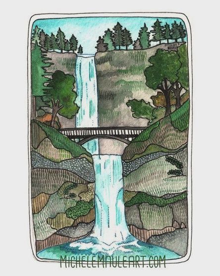 Multnomah Falls (vertical)