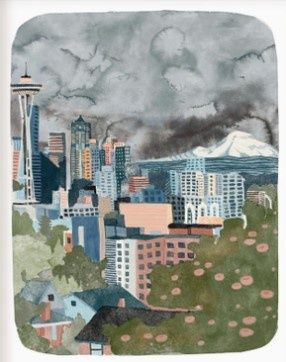 Seattle Night Skyline