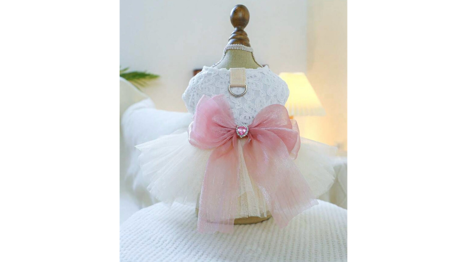 Pink bow dress