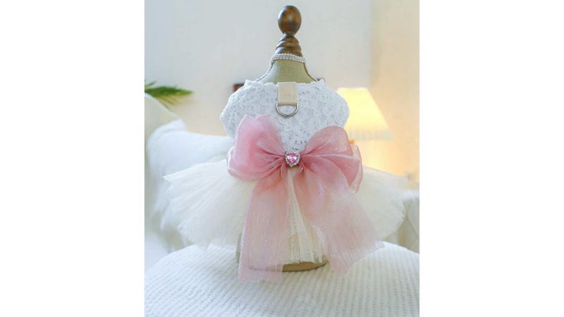 Pink bow dress