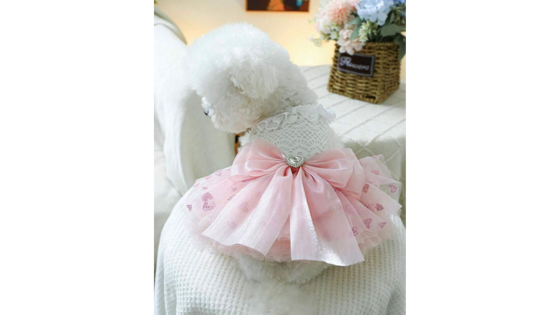 Pink Tutu Dress with Jewel Bow