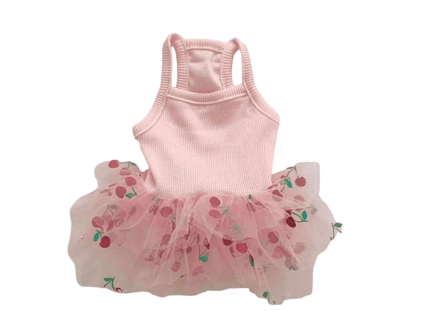 Soft pink lace dress