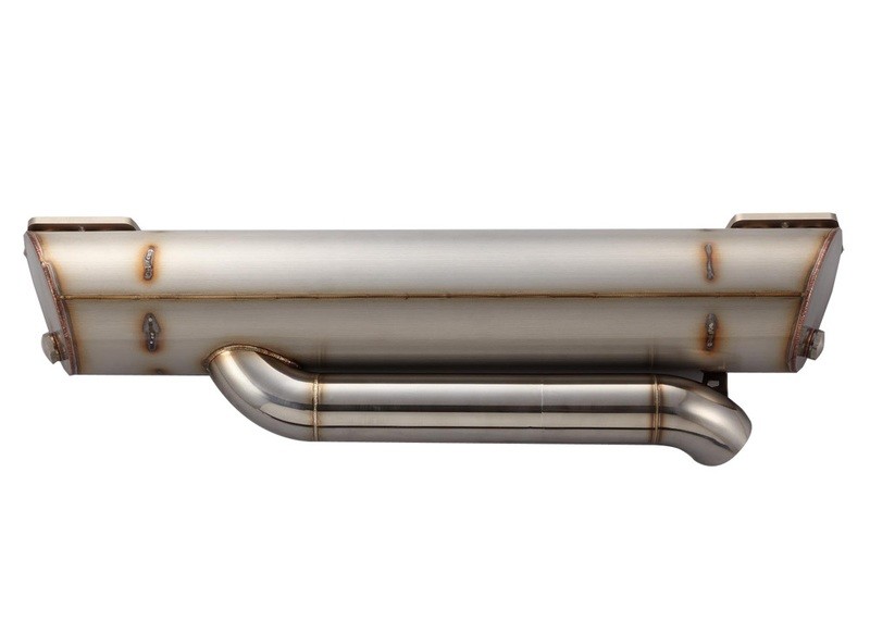 EXTREME LOWERED SPLIT VW BUS STAINLESS STEEL SUPER FLOW MUFFLER