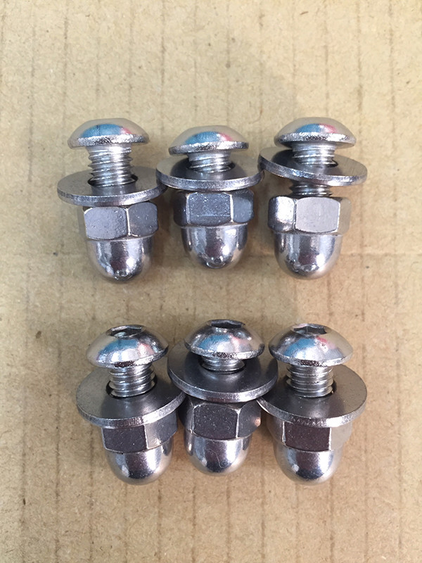 M8 bolts and nuts set.